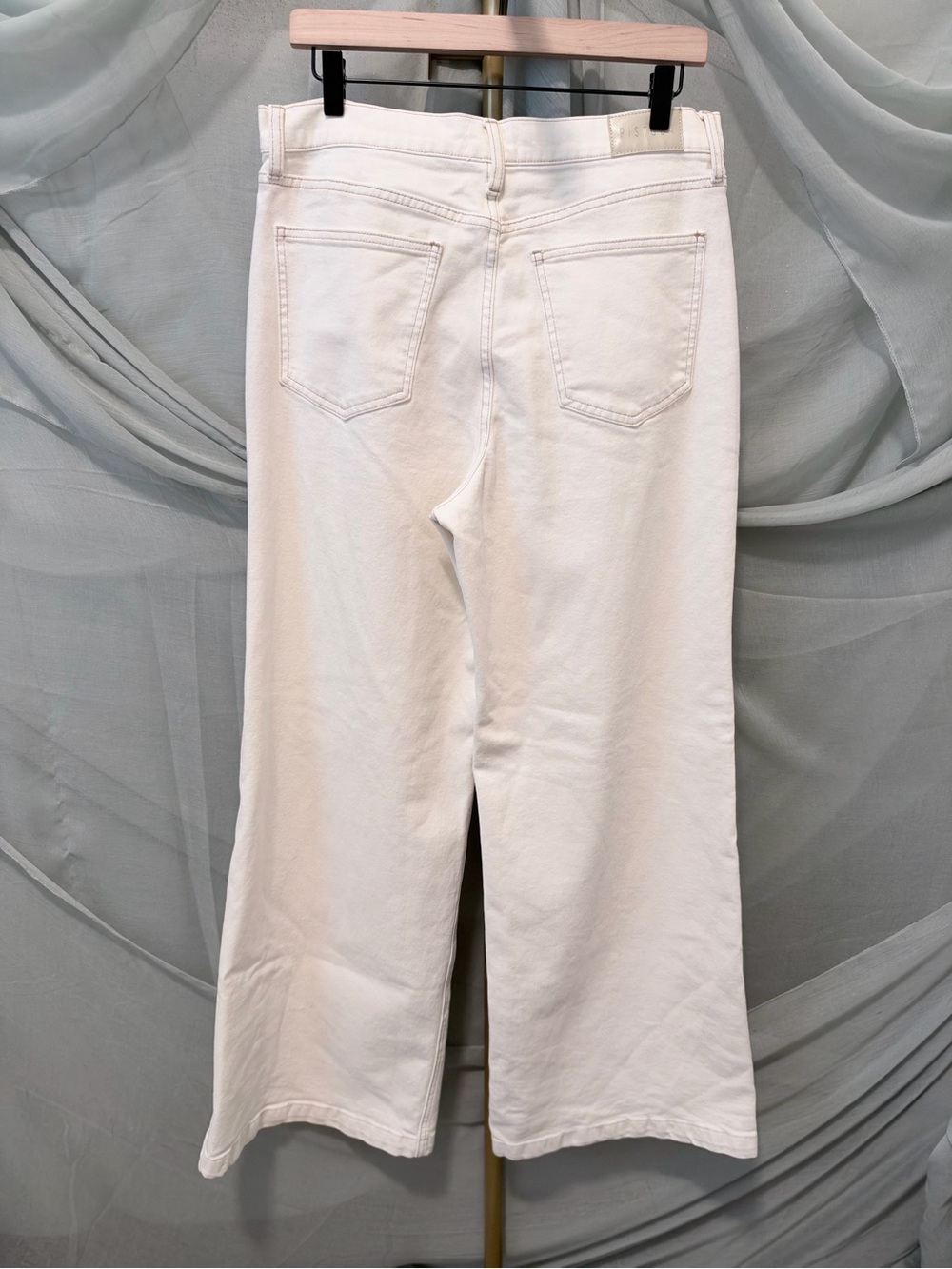 pistola Cream Lana High-Rise Wide-Leg Jeans - Picture 3 of 5